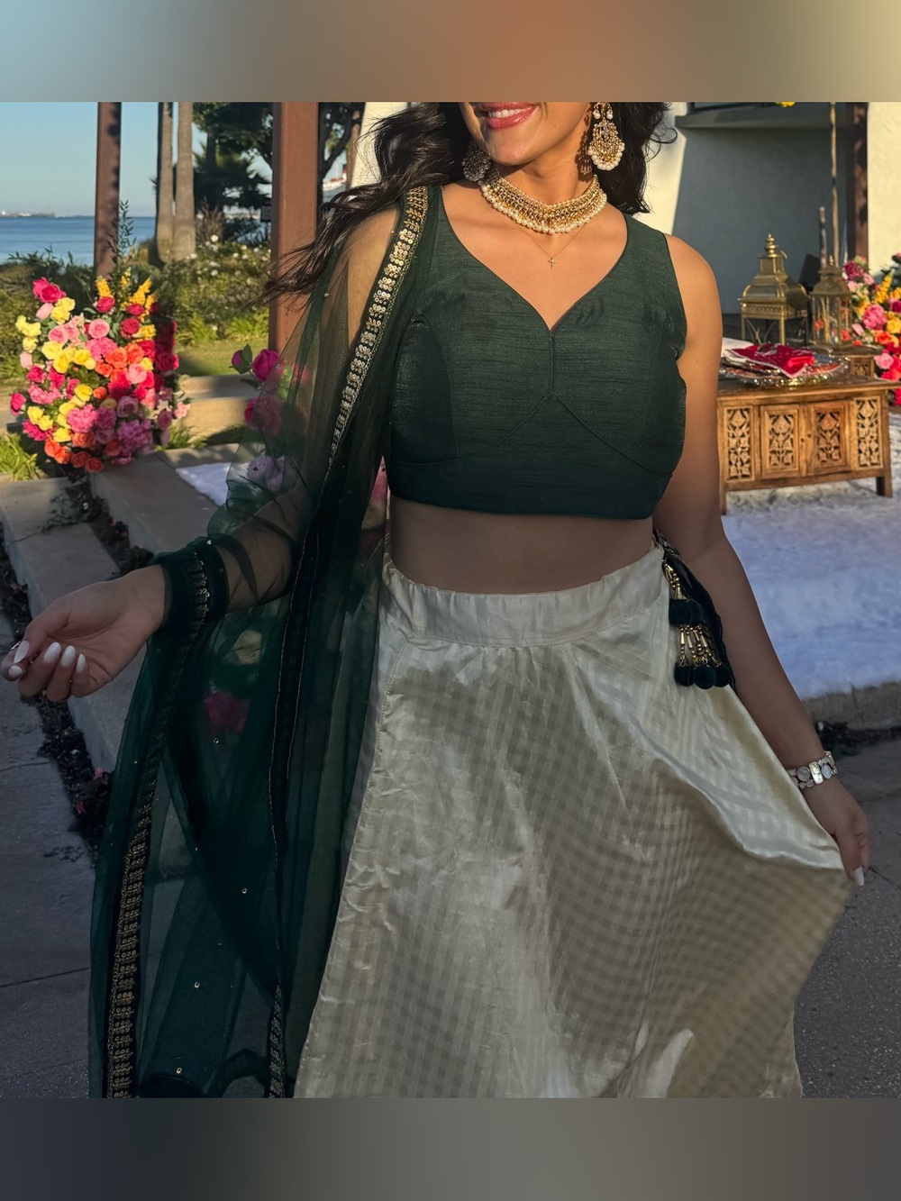 Full 3-Piece Lehenga Set for Indian Wedding